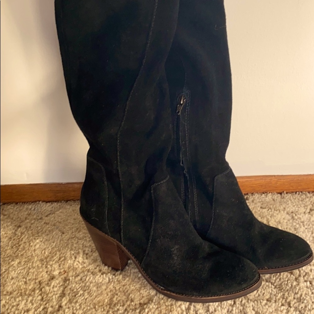 LF suede black boots NEW